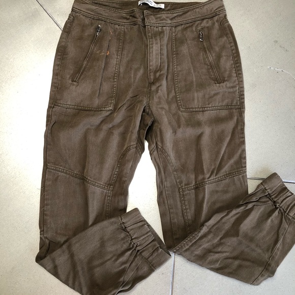 Zara Pants - ZARA BASICS Z1975 DENIM-olive jeans women’s 4